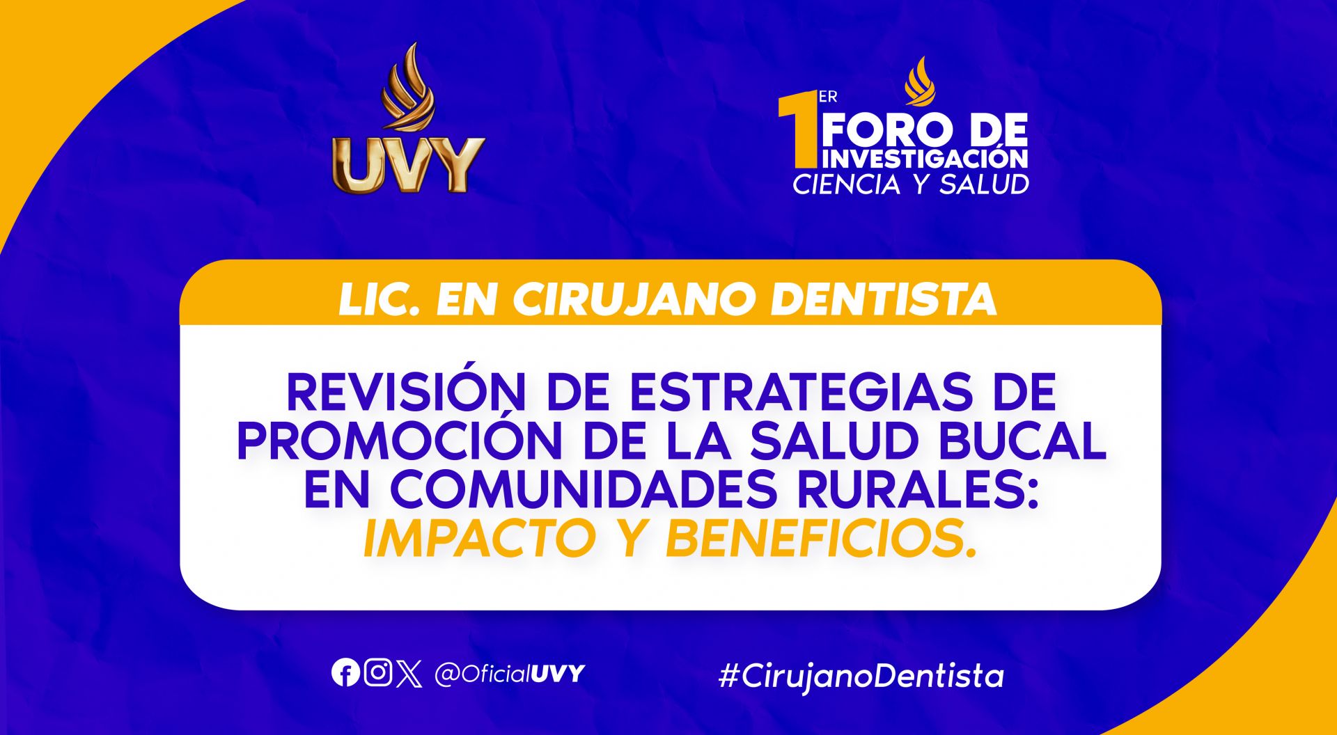 3. Cartel de investigación: 1er. Foro de investigación de ciencia y salud